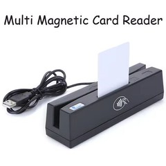 USB 4-in-1 Card Reader Writer Magnetic EMV IC Chip RFID PSAM