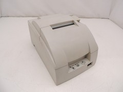 White Epson TM-U220PB M188B POS Network Receipt Printer w/ New 2 Color Ribbon