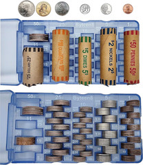 Coin Counter Coin Sorter｜2Packs Mini Coin Counter Tray Coin Sorter Tray