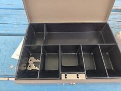 Steelmaster Metal Cash/ Bond Box, 10 1/4w, 2 1/4h, 7 1/4d. New Old stock