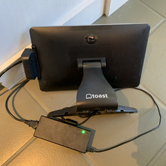 TOAST FLEX POS Terminal w/ Toast Tap Card Reader, Stand & Power Supply Tested