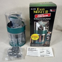 Vtg 90’s Magnif Easy Money 2 Ultimate Motorized Coin Bank Sorter w/ Ac Adapter
