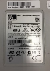 Zebra LP 2844-Z Thermal Printer USB LAN Serial 284Z-10401-0001 w/ AC Adapter