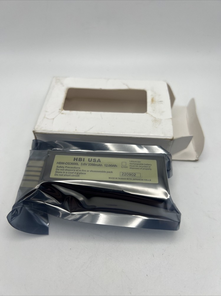 HBI USA Replacement Battery For ZEBRA 3600 Series HBM-DS3600L 3.6V 3350mAh