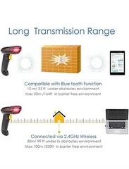 NETUM 2D Barcode Scanner, Compatible with 2.4G Wireless & Bluetooth & USB Wired