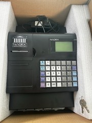 Nadex CR180 Electronic Cash Register Steel Cash Drawer Black New Open Box