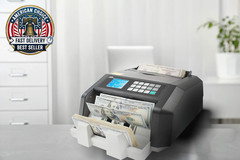 High Speed Money Counting Machine, with UV, MG, IR Counterfeit Bill Detector & V