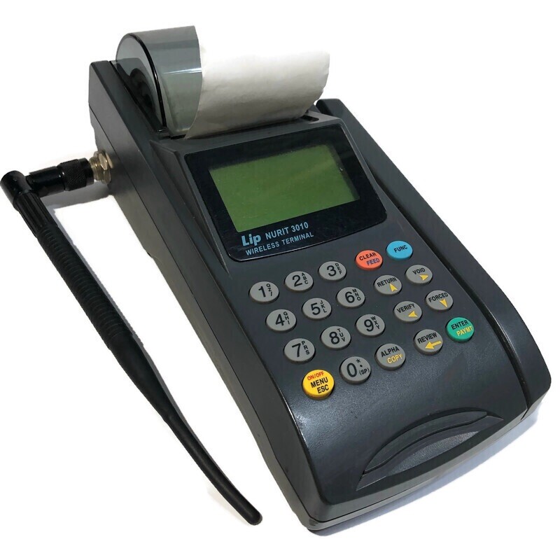 LIPMAN NURIT 3010 Wireless Portable Credit Card Terminal Machine Untested
