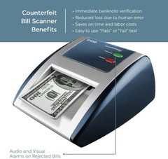 AccuBANKER D450 5-Point Counterfeit Bill Detector, Money Checker, UL Listed