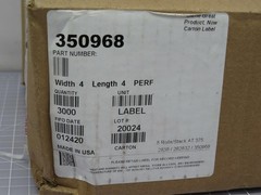 DATAMAX 350968 4 IN X 6.75 IN HONEYWELL DURATHERM III LABEL (CASE) 3000 FT T1843