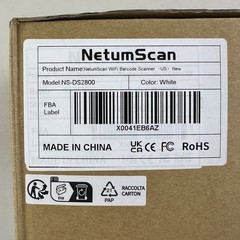 NETUM Wireless Wi-Fi 2D Barcode Scanner Connect 1D QR White DS2800