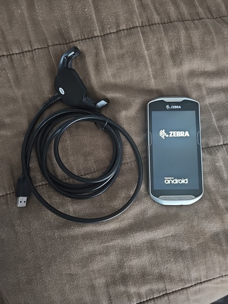 Zebra TC56CJ Touch Computer Barcode Scanner & Charger Battery Good LOCKED
