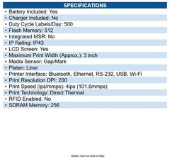 Zebra ZQ62-HUXA004-00 DT Printer ZQ620 Plus 3″/72mm Healthcare – Thermal Printer