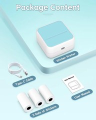 Phomemo Sticker Printer – Printpods Mini Printer with Stickers, Print Pod Xmas