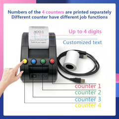 Take a Number Printer Ticket Thermal Printer Ticket Machine with 57Mm Receipt Ti