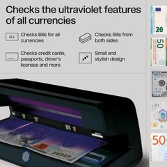 Safescan 50 Uv Counterfeit Bill Detector Small Footprint Lightweight For Bills