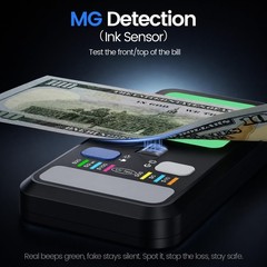 ** NEW Portable Counterfeit Bill Detector | UV Light | Watermark | Magnetic Ink