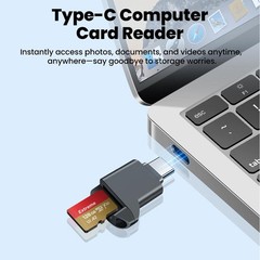 USB C TF Card Reader Type C 2.0 Micro SD Adapter External Memory Stick