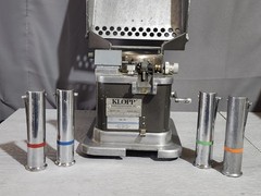 Klopp CM Manual Coin Counter w/ Quarter Dime Nickel & Penny Bagging Tubes (READ)