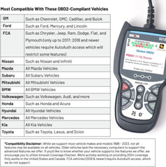 Escáner OBD2 5210: lee y borra códigos de motor