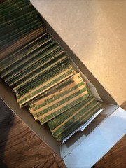 Bank 1 BROWN KRAFT FLAT Tubular Coin Wrappers Dimes $5 1000 Box (MISSING A FEW)
