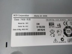 NCR REALPOS REGISTER TERMINAL 7459 MODEL 5300 POINT OF SALE BASE 8801 80XTR-1.8G