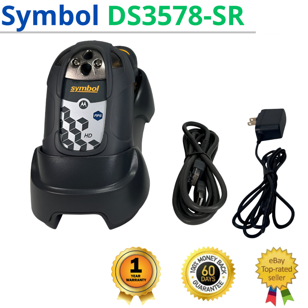 ✅Symbol Zebra DS3578-SR Wireless Barcode Scanner w/Dock + Kit 1 YEAR WARRANTY!⚡️