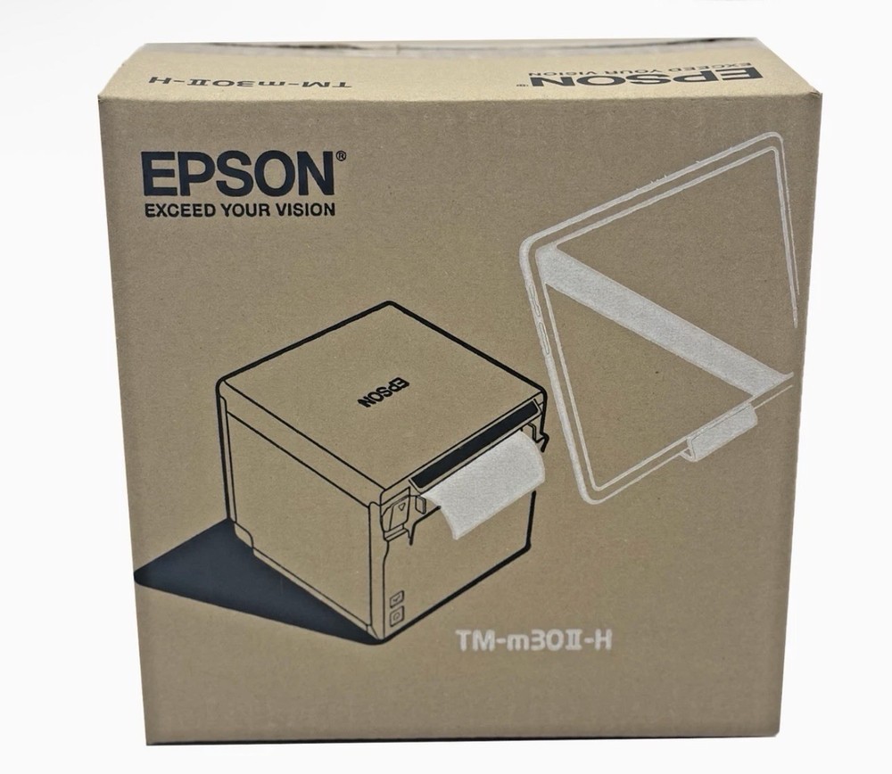 New Sealed Epson TM-m30II-H POS Thermal Receipt Printer- No BlueTooth