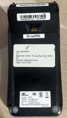 X12 PAX S920 MOBILE CREDIT CARD TERMINAL BLUETOOTH WIRELESS