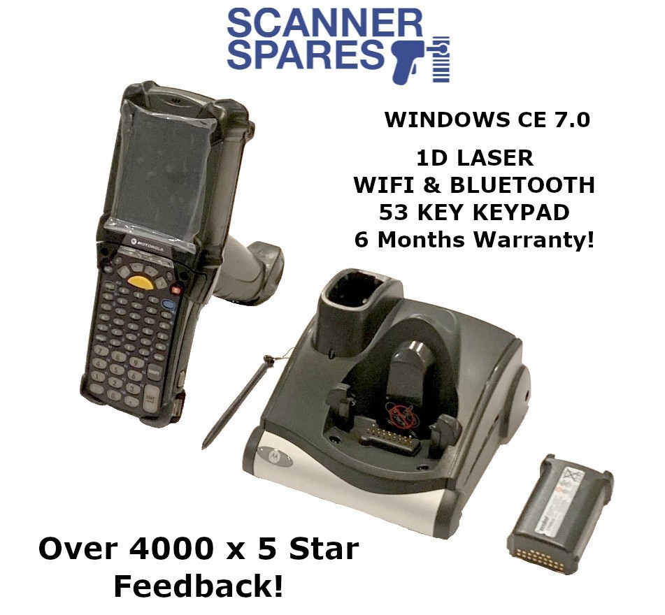 🔥 Zebra MC92N0-GA0SXEYA5WR 1D Laser Wifi Windows CE 7.0 & WARRANTY & TELNET