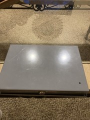 Cash Metal Gray Drawer w/ Removable Tray “NO Keys Included”