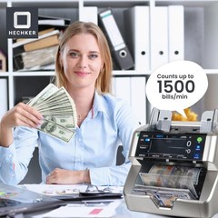 Hechker 10000 Plus Bank Grade Money Counter Machine – Mixed Denomination Bill…