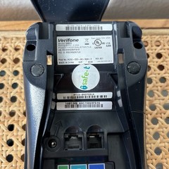VeriFone VX520 Silver/ Black, LCD Screen POS Credit Card Terminal Tested No Cord