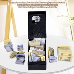 Portable Gambling Money Box with Key – Mini Lock Safe for Cash Storage