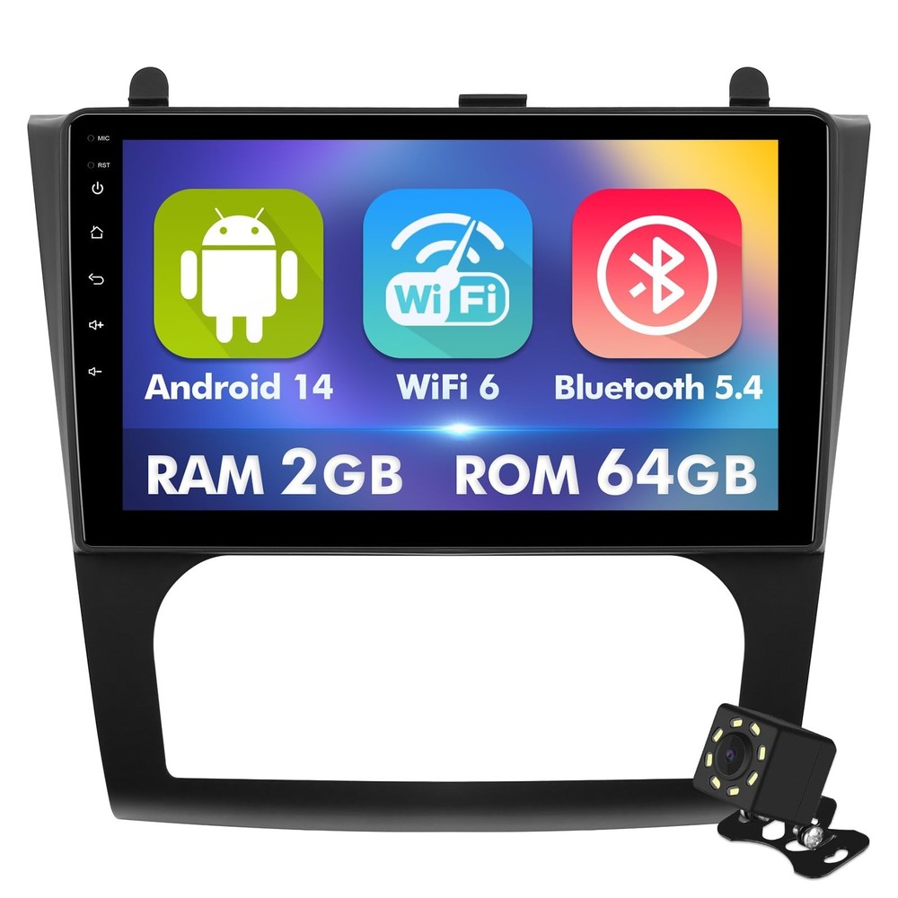 9 Inch IPS Touchscreen Android 14 Car Stereo for Nissan Altima 2008-2012 (Aut…