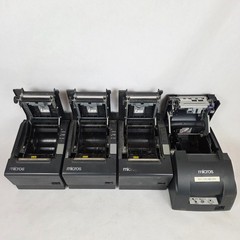 Lot of (3) Epson TM-T88IV and (1) Epson TM-U220B Receipt Printers (For Parts)