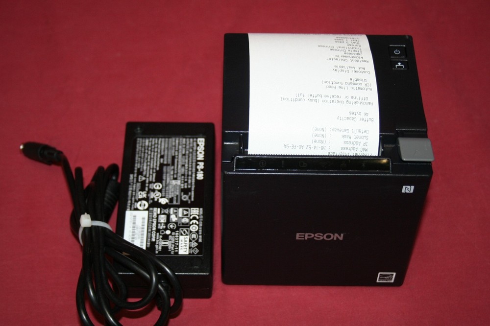 Epson TM-M30II M362C Thermal Printer Ethernet/USB w/PS-180 Power Adapter
