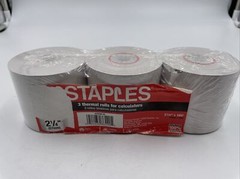 Staples 226290 3-pack 2 1/4″ x 165′ Thermal Rolls for Calculators *New/Unused*
