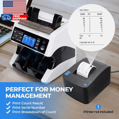 IMC01 Bank Grade Money Counter Machine Mixed Denomination 2CIS/UV/IR/MG/MT Cou