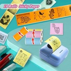 10 Rolls Colorful Mini Thermal Printer Paper Refill for Most Mini Printers, 5…
