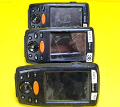 ⚡UNTESTED⚡LOT OF 3x JANAM XM66W-MPAFBVJ0 WINDOWS MOBILE COMPUTER BARCODE SCANNER