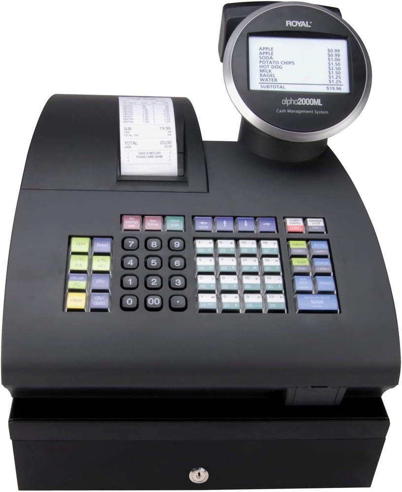 Royal® 2000ML Electronic Cash Register with large 10-line LCD user display