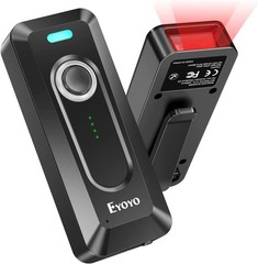 2D Bluetooth Barcode Scanner Wireless with Clip, 2000mAh Battery with Level I…
