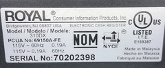 Royal 310DX Thermal Print Lightweight Electronic Cash Register TESTED With Key!