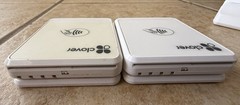 LOT OF 2 Clover GO RP-457 Contactless Card Reader |White | Mobile POS w 1 Dock