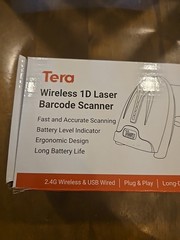 Tera 2.4Ghz Wireless USB Wired Scanner Cordless 1D Laser Barcode Reader 5100