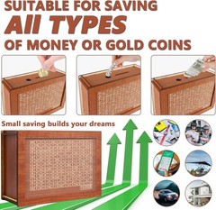 Money Saving Challenge $1000 Piggy Bank Cash Coin Box Money Bank With Counter