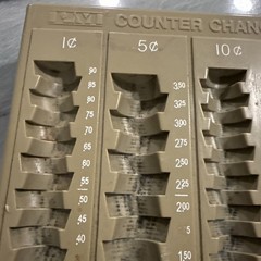 PM Company Coin Counter Change Tray 9.75” X 7.5” Vintage—Tray ONLY