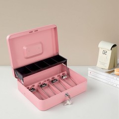 Cash Box with Money Tray and Lock – Ideal Money Box for Cash Management Metal