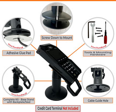 Point of Sale Stand -Swivel Stand for Ingenico Lane 3000, 3600, 5000, 7000, 8000